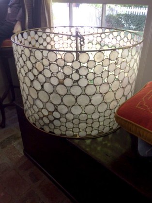 We loved this gorgeous light fixture. Its a great example of the unique things one can find at an estate sale.