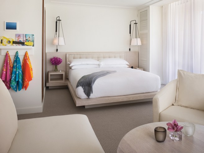 Our Room was bright and sunny and came with sarongs! 